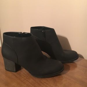Black ankle booties